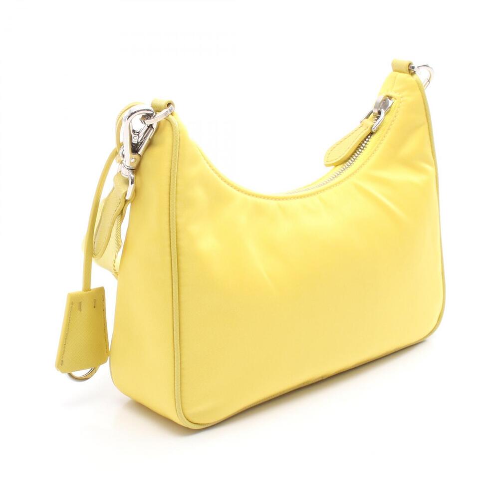 Prada Leather Re Shoulder Bag Edition Nylon Yellow